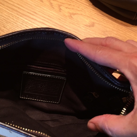 Coach mini straw bag with braid leather handle - Picture 3 of 3